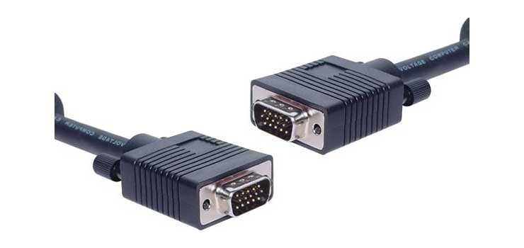 7.5m Filtered VGA DE15 High Density Male-Male Cable