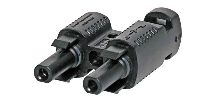 IP67 MC4 Solar Panel 30A Dual Line Socket Adapter
