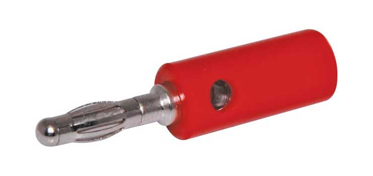 Banana & Binding Posts Cross Hole Banana Plug Red P9276