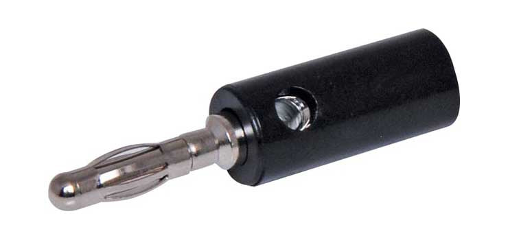 Banana & Binding Posts Cross Hole Banana Plug Black P9277