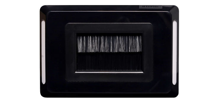 Flat Black Brush Entry Wallplate - Clipsal Pro