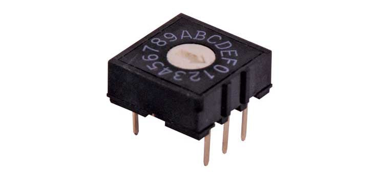5 Pin Hexidecimal PCB Mount Rotary Switch