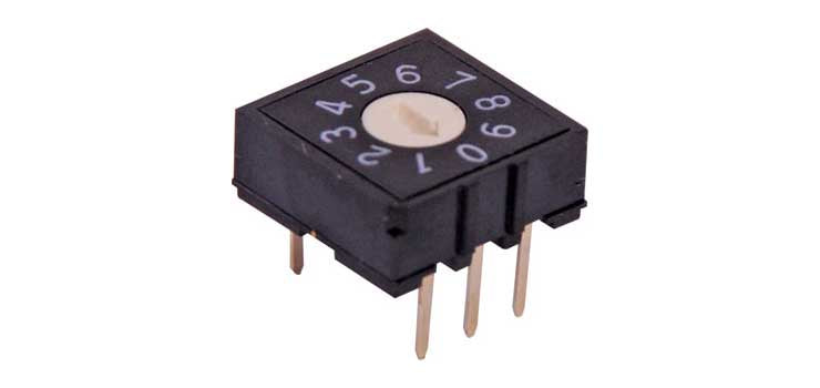 5 Pin BCD PCB Mount Rotary Switch