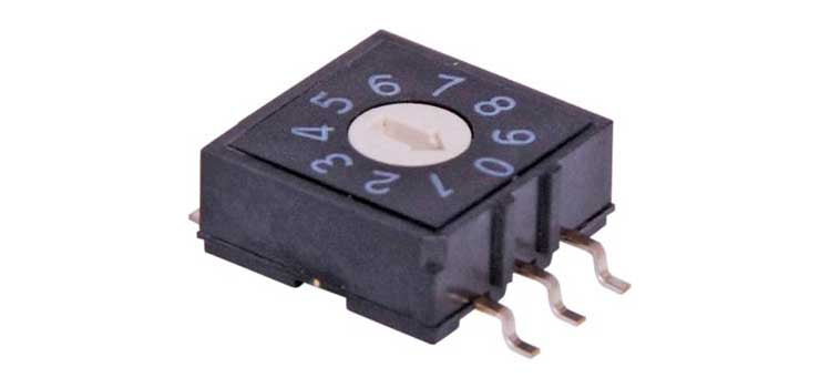 5 Pin BCD SMD Rotary Switch