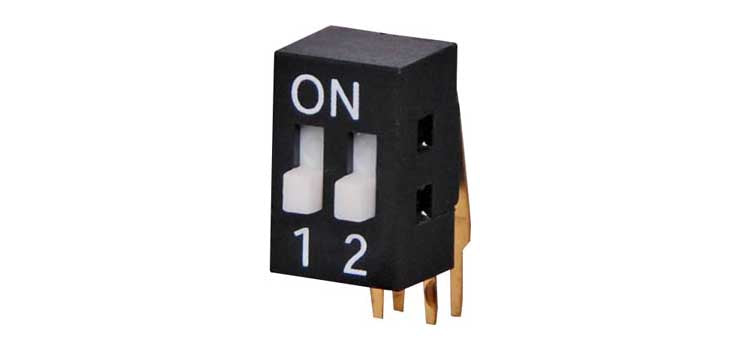2 Way 90 Degree DIP Switch