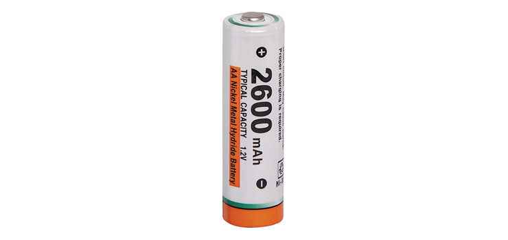 AA 2600mA NiMH Rechargeable Battery 4pk