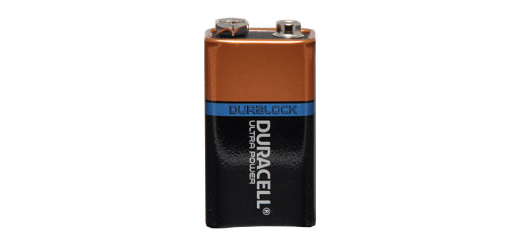9V Duracell Ultra Alkaline Battery