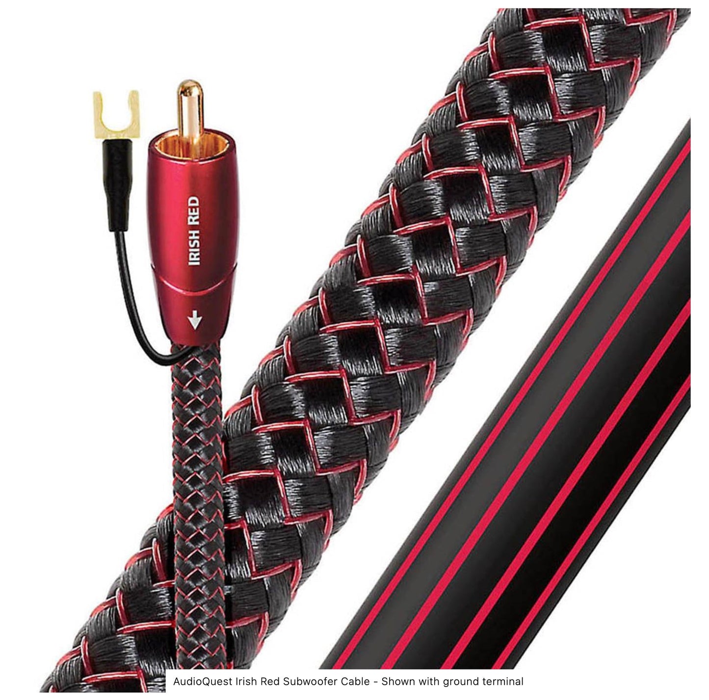 AudioQuest Irish Red Subwoofer Cable RCA-RCA  3M AQ-IRISHRED/3