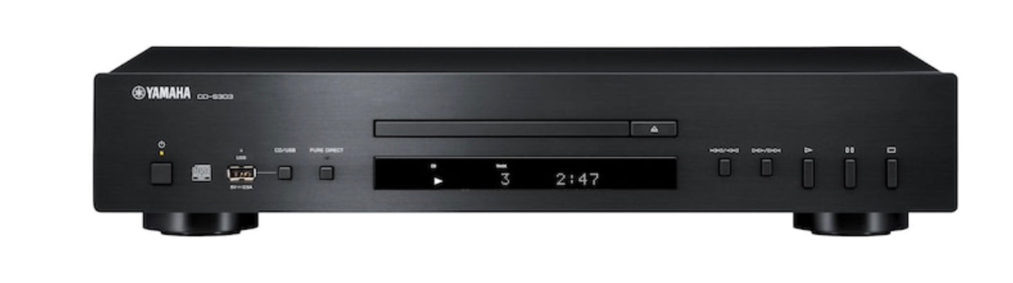 Yamaha CD-S303 Compact Disc Player Single Draw - Black CD-S303B