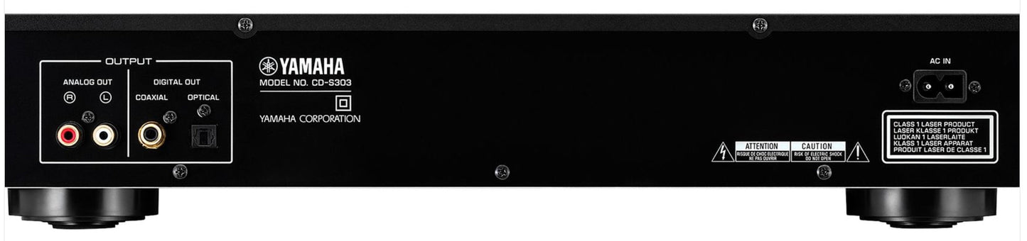 Yamaha CD-S303 Compact Disc Player Single Draw - Black CD-S303B