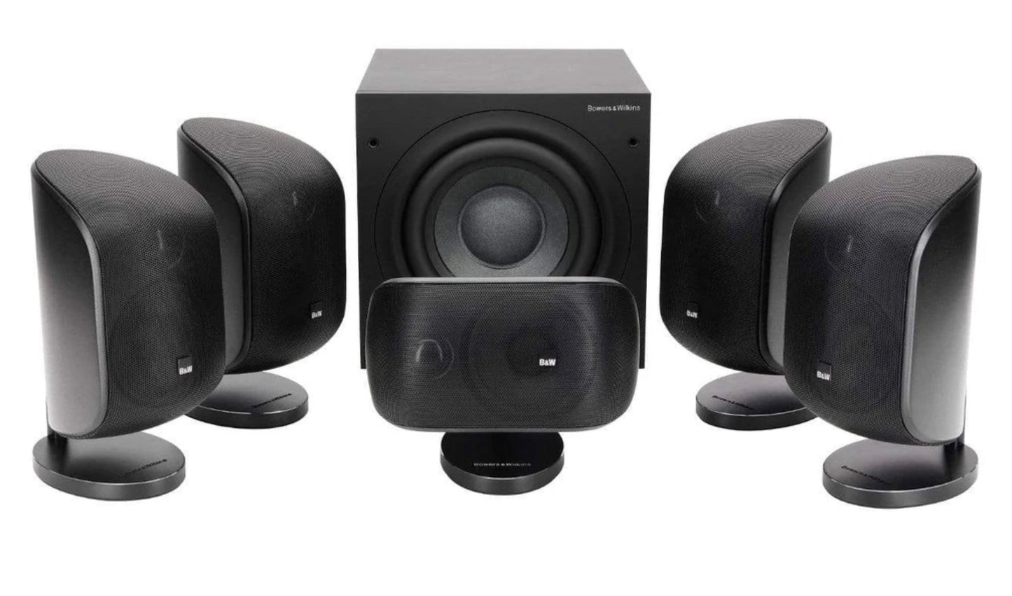 Bowers and Wilkins MT50 5.1 Mini Home Theatre Speaker Package MT-50BLK