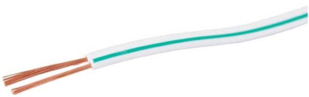 20AWG White / Green Figure 8 Cable