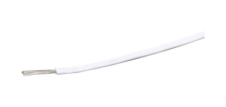 18AWG White Tinned Heavy Duty Hook Up Cable