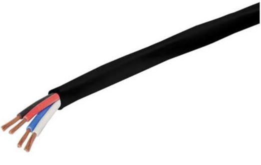 21AWG Black 4 Core Security Cable