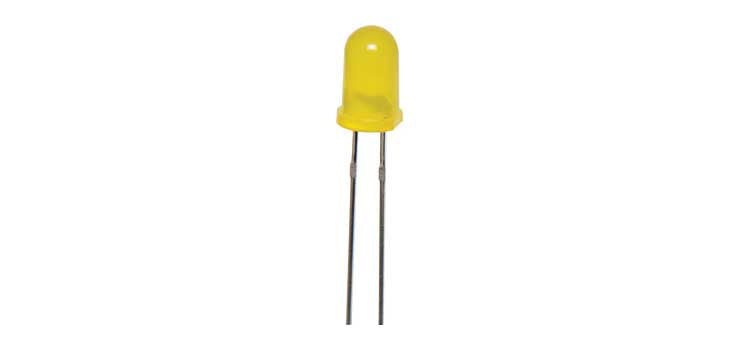 Yellow 80mcd 5mm LED