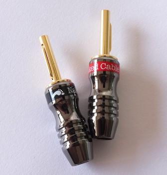 Bluestream Banana Plug Gold Plated 4mm Nickel body Red & Black SOLD EACH BANANARB