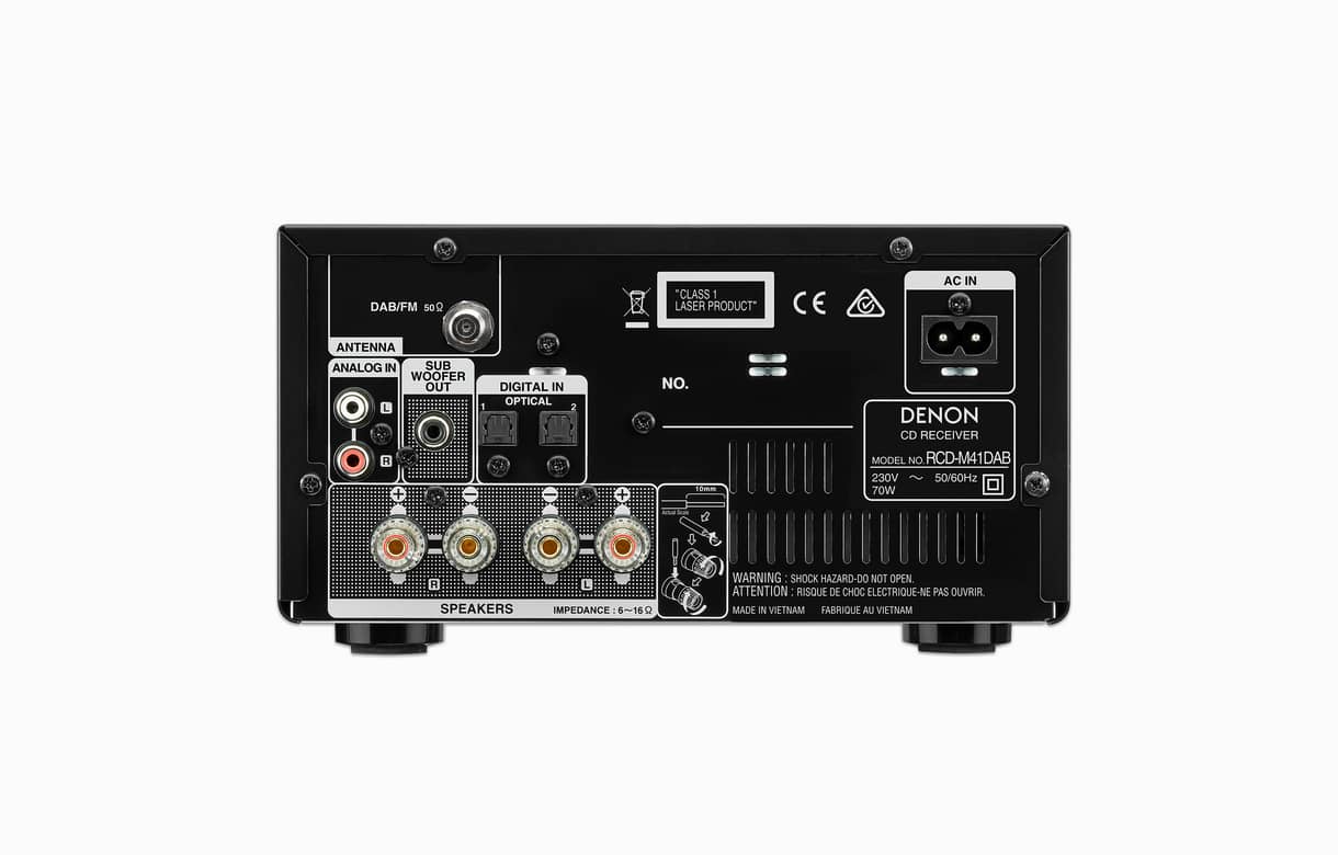 Denon D-M41 DAB Mini HiFi System with CD, Bluetooth and FM/DAB+ Tuner D-M41DAB