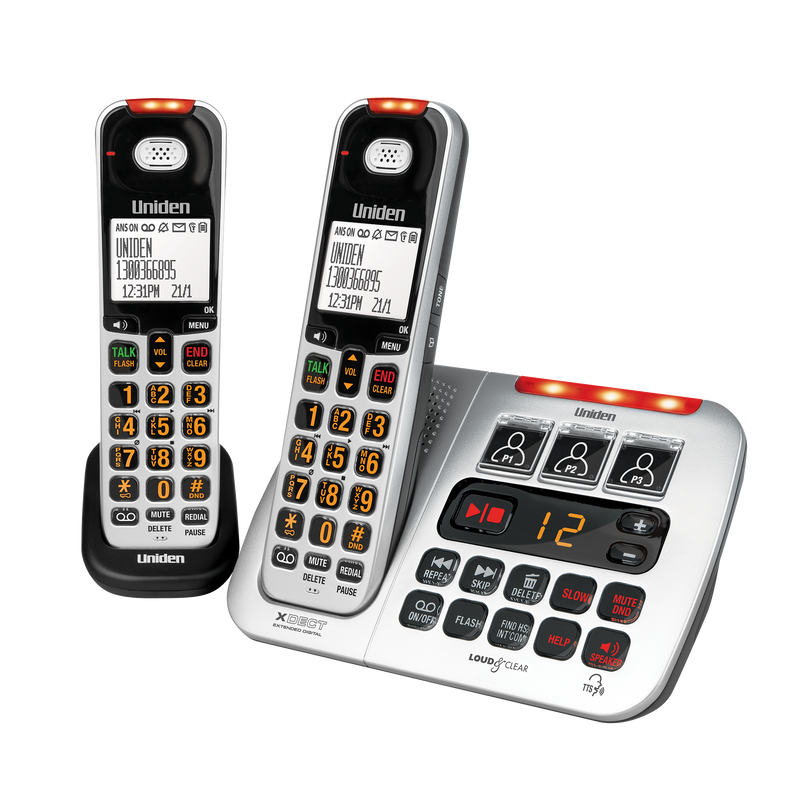 Uniden SSE45+1 Sight & Sound Enhanced Cordless Phones SSE45+1