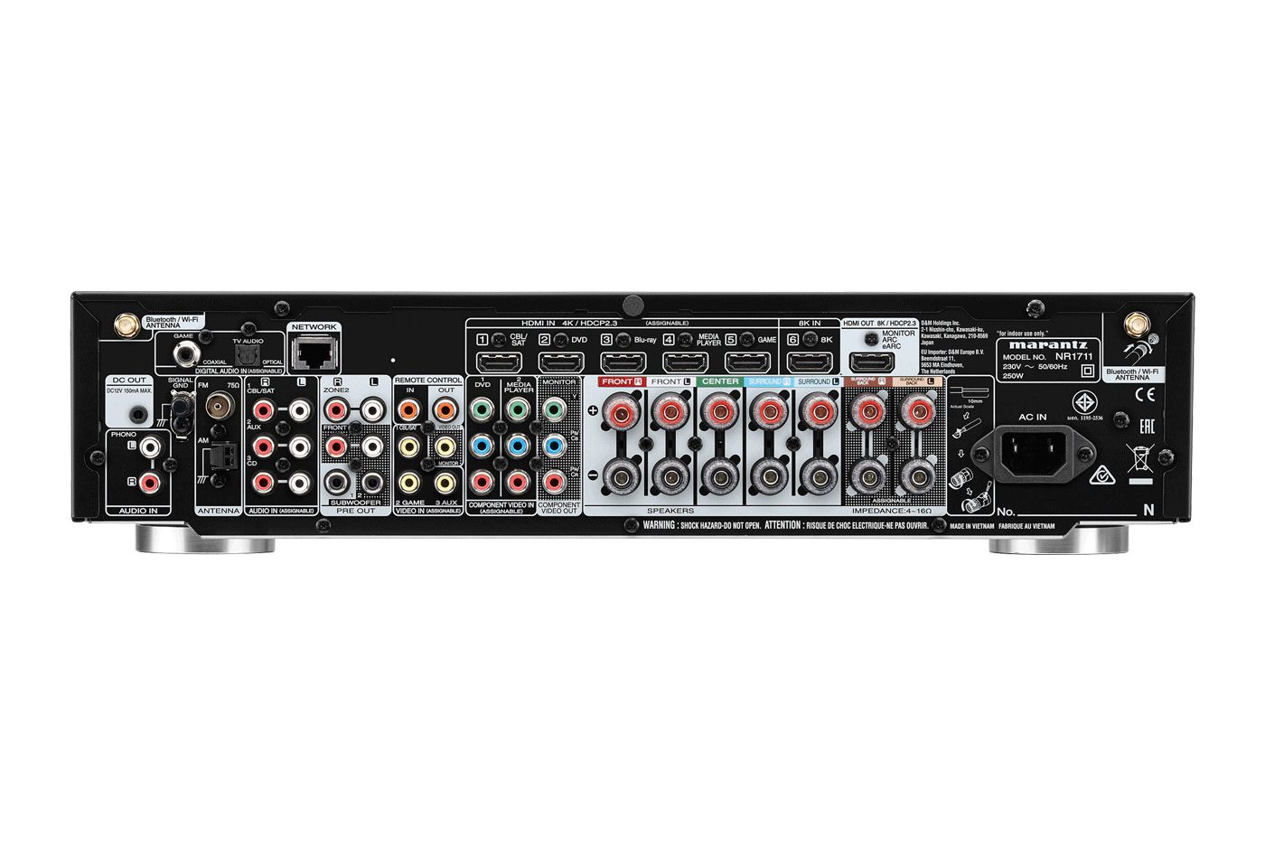 Marantz Slim 7.2ch 8K AV Receiver HEOS® DEMO UNIT ONLY NR1711