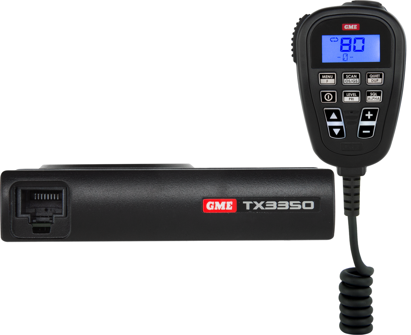 GME 5 WATT SUPER COMPACT UHF CB RADIO - LCD SPEAKER MIC TX3350