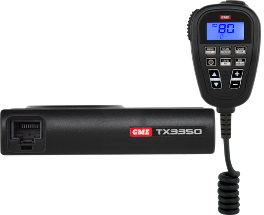 GME 5 WATT SUPER COMPACT UHF CB RADIO - LCD SPEAKER MIC TX3350