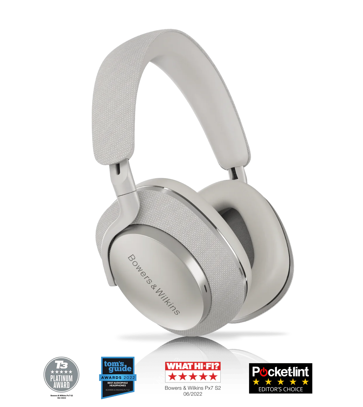 Headphones Bowers & Wilkins Px7 S2 Over-ear Noise Canceling Headphones Grey FP42943