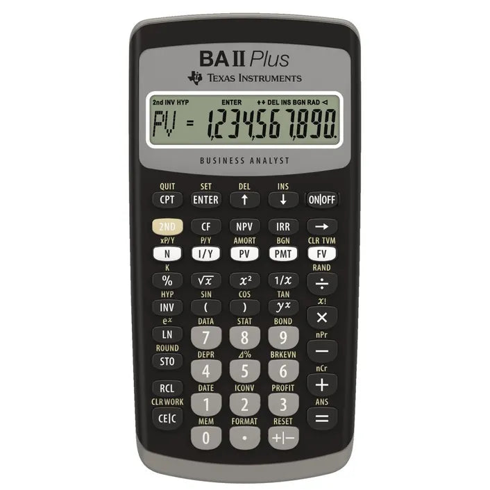 Texas Instruments Financial Calculator TIBAIIPRO