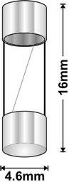 Fuse SGB Glass Fast Blow 1Amp 16mmX4.6 SGB1A