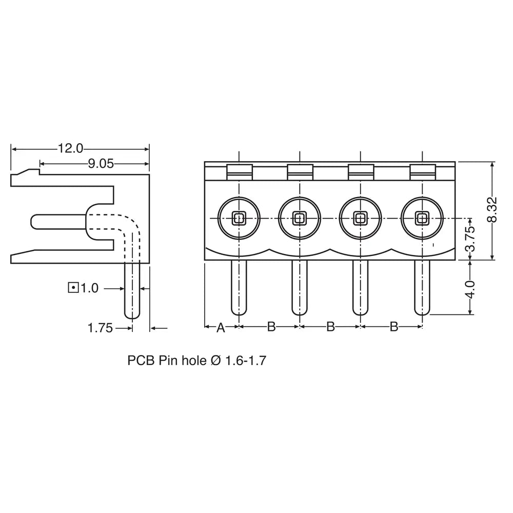 Pluggable Headers 5 Way 5.08mm Horiz. PCB Mount Pluggable Socket P2555