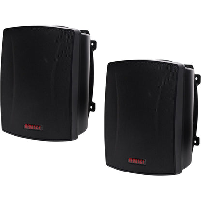Redback Wall Mount Speaker 45w 100v 8 Ohm Black Pair C0913B