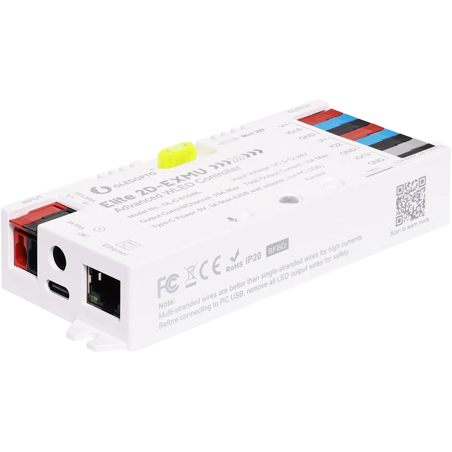 ESP32 Wi-fi / Ethernet WLED Digital LED Controller X3330