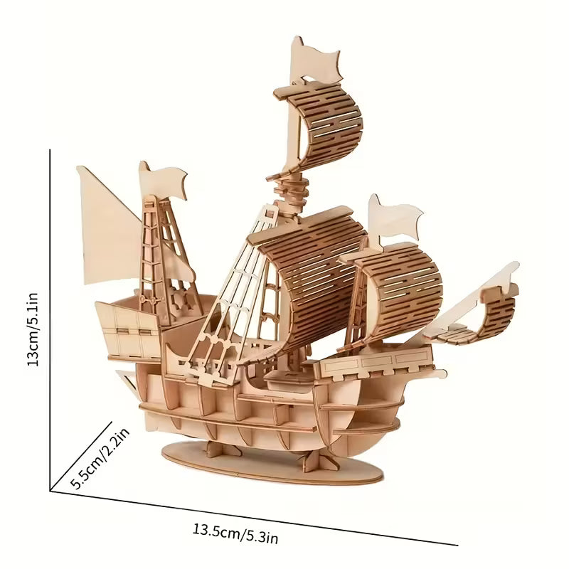 Wooden Kit - 3D Tall Sailing Ship Jigsaw Puzzle AR121080
