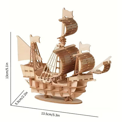 Wooden Kit - 3D Tall Sailing Ship Jigsaw Puzzle AR121080