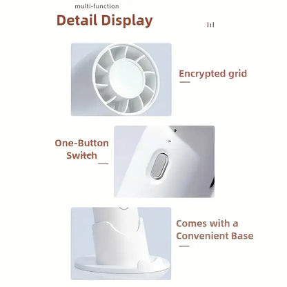 Fan Rechargeable Mini Handheld/desk 3 Speed Blue AF5556223/BL