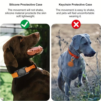 Airtag Holder For Dog Collar Silicone Waterproof VU2904197