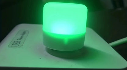 Light USB Night Mini- Soft Round Lamps Green WB27247G