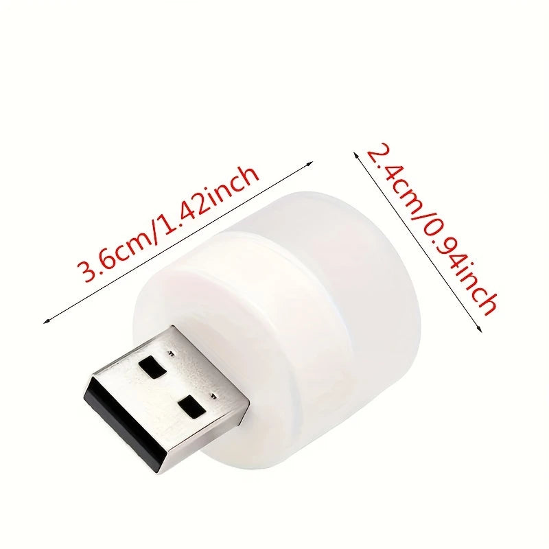 Light USB Night Mini- Soft Round Lamps Green WB27247G