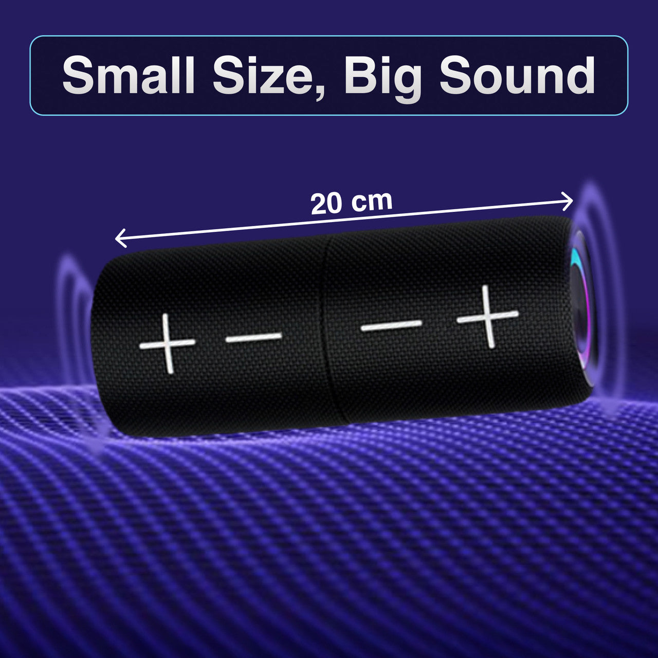 Laser Magnetic Bluetooth Pill Speaker Black SP-MA10BK-557