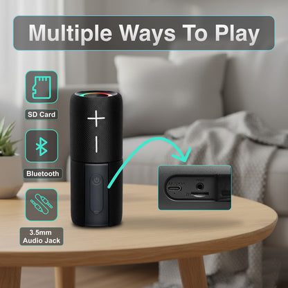 Laser Magnetic Bluetooth Pill Speaker Black SP-MA10BK-557