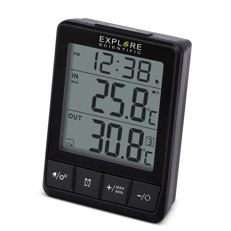 Explore Scientific Indoor Outdoor Thermometer 121104 WSH0002