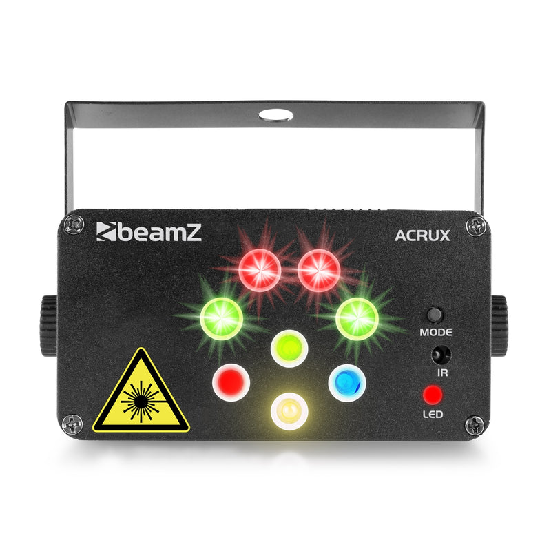 Beamz Acrux Quatro R/g Laser & Led Effect Light ACRUX-4WAY