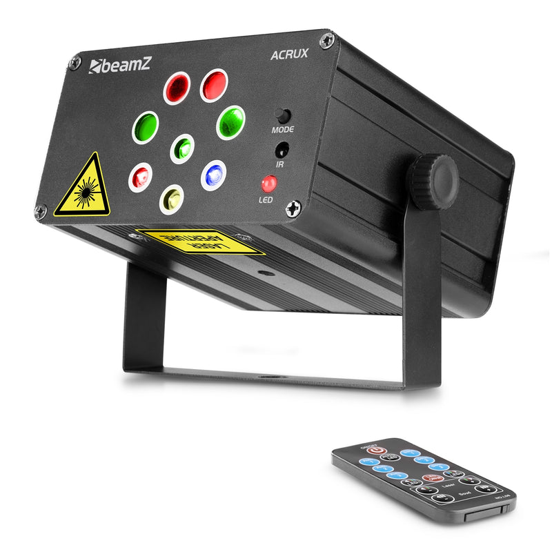 Beamz Acrux Quatro R/g Laser & Led Effect Light ACRUX-4WAY