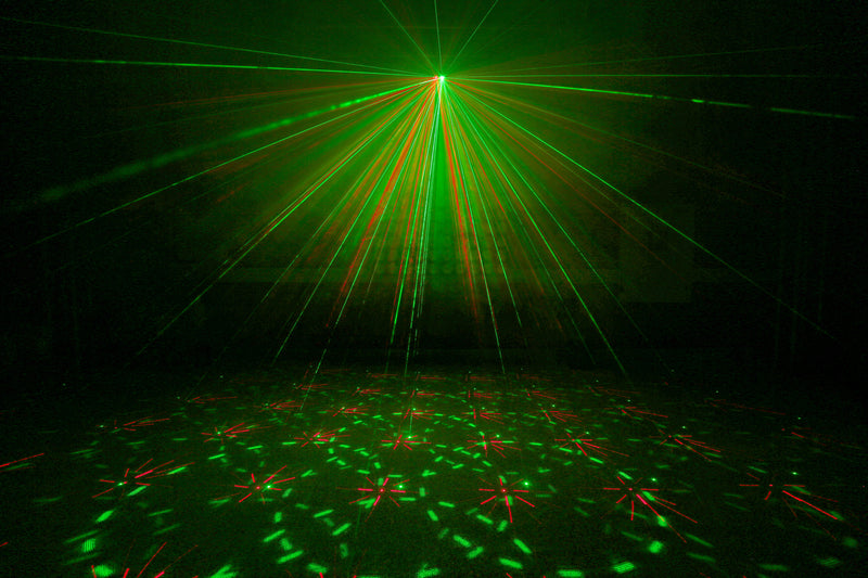 Beamz Double Laser 330mw Rgb Gobo Irc BIANCA