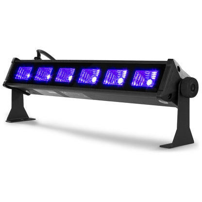 Beamz UV Led Bar 6x3w Mains Power BUV63