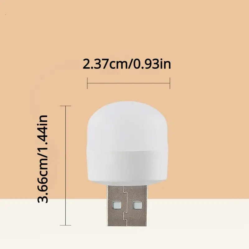 Mini USB Night LED Light Warm White Light (UT25362)