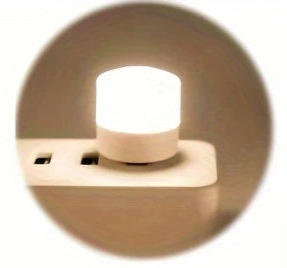 Light USB Night Mini- Soft Round Lamps Warm White LL59798/WW