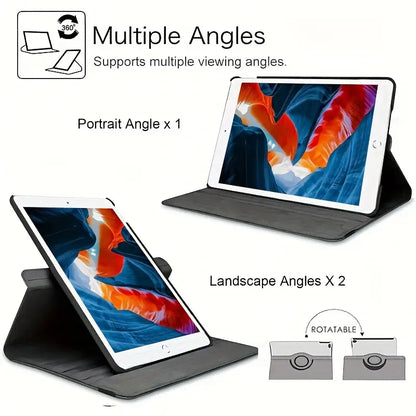 Apple iPad Case 10.2 360 Degree Rotating Multi-angle Viewing Black RN35281BLK