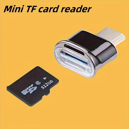 Card Reader USB-C To Micro SD/TF Card Reader High-speed QL93382