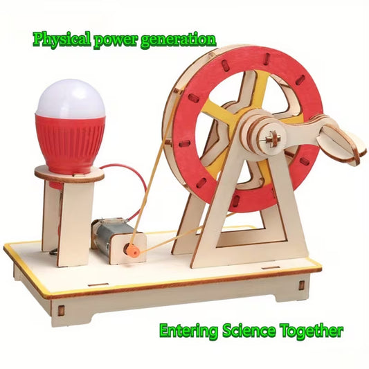 Wooden Kit - Hand Cranked Generator WL7182068