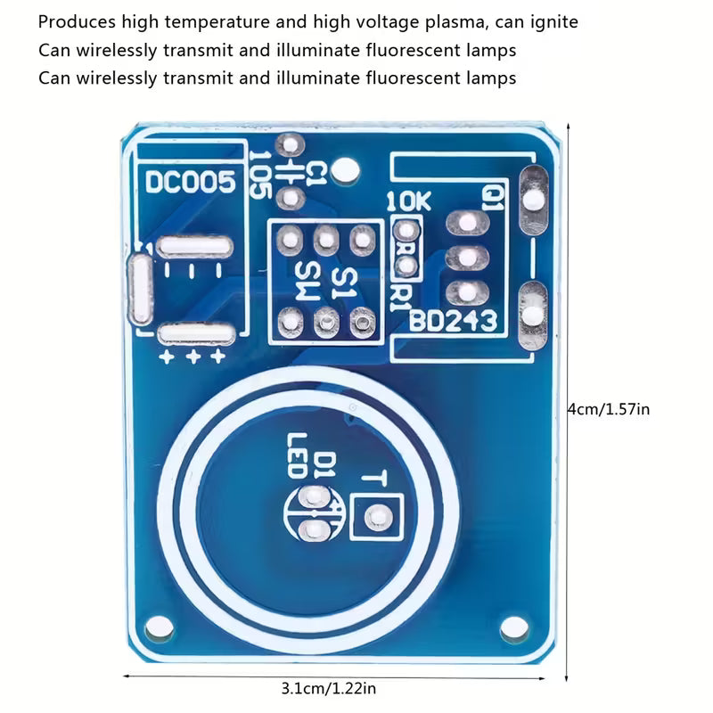 Tesla Coil Dc12v Mini Assembly Kit CM67953